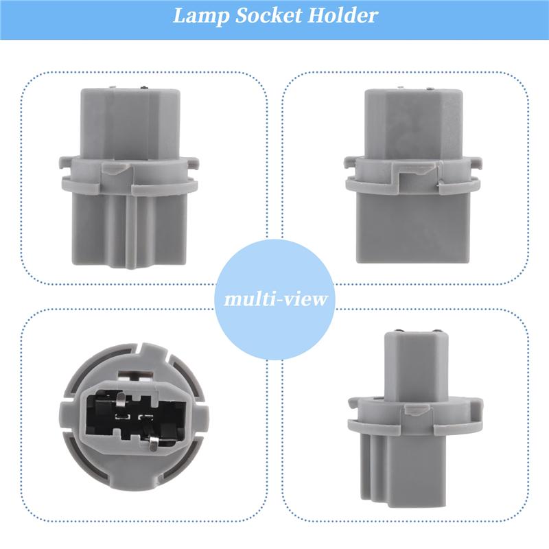 2Pc Car Rear Tail Light Lamp Socket Holder 33513-S50-003 For Honda Acura Taillight Socket серый