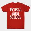 T-shirt da uomo con stampa nera Scuola Superiore Rydell Vintage Stampa su carta transfer senza taglio Maglietta in cotone