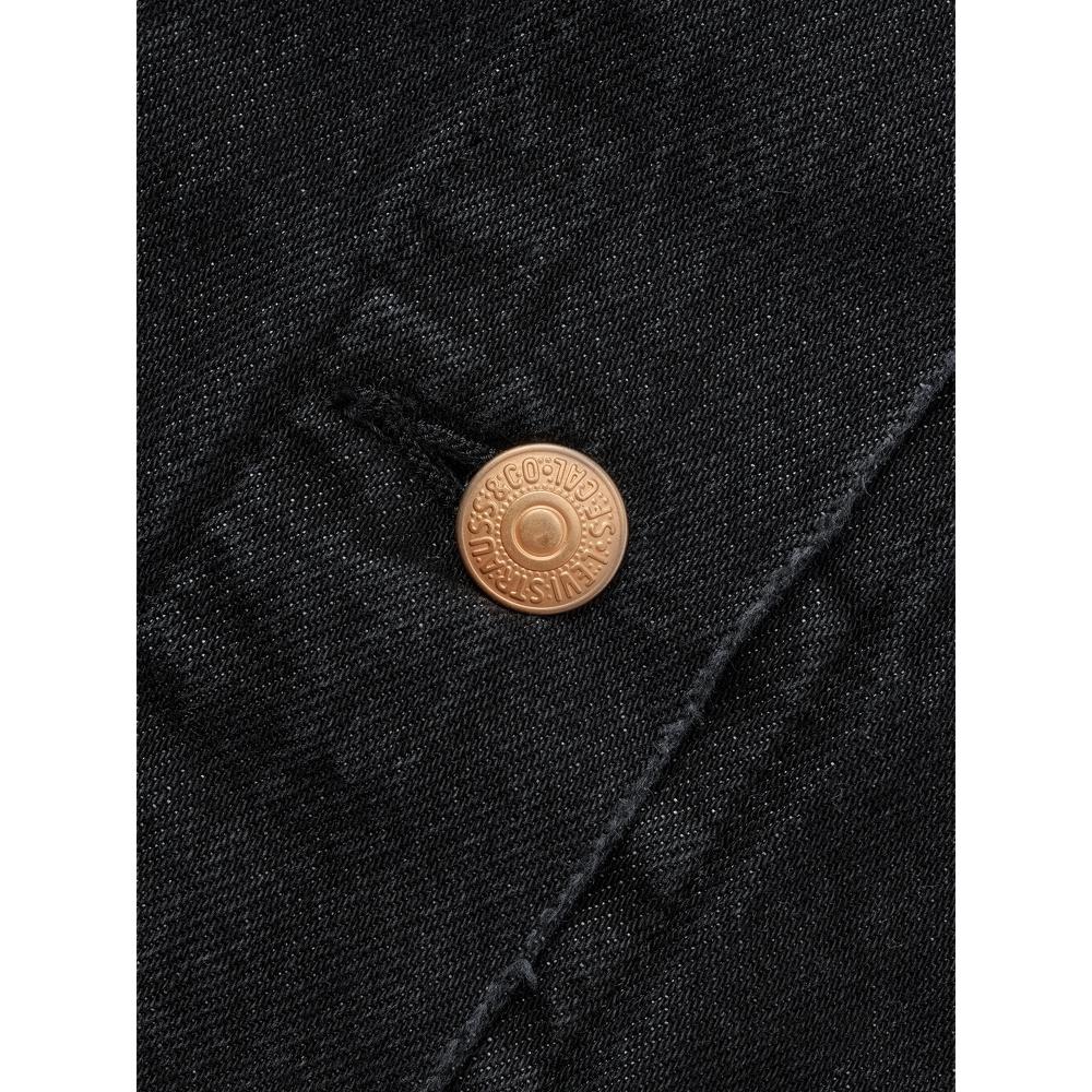 Levis Retro Wash Loose Fit Casual Single-Breasted Jacket Women Jackets Black 001C4-0000