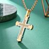 2025 Jewelry Diamond Cross Necklace Fashionable, Simple and Powerful Cross Necklace with Pendant