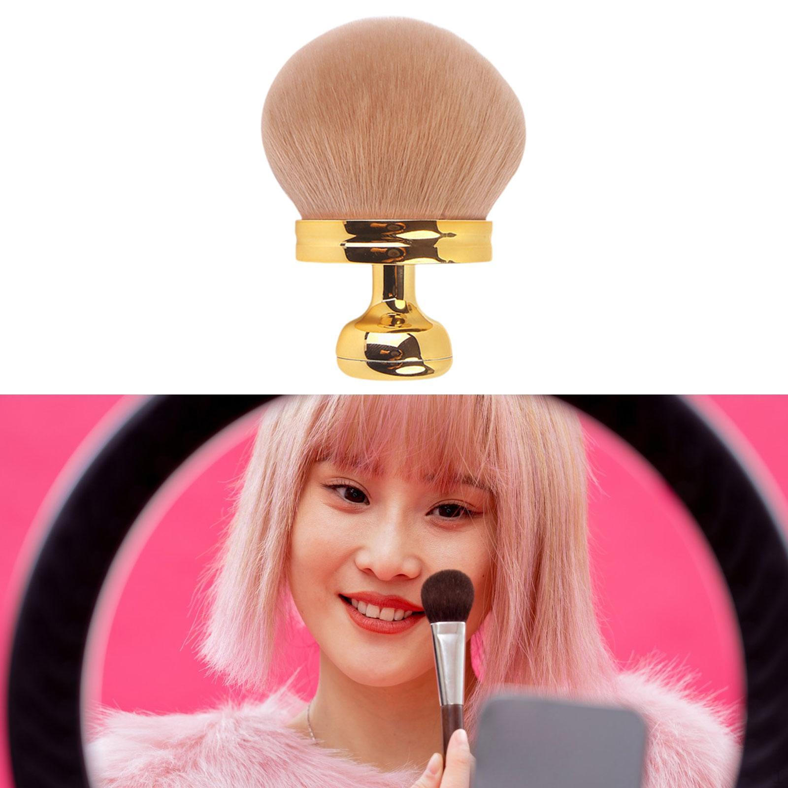 

Кисть для тела Косметический инструмент Удобная Универсальная для автозагара Кабуки Пудра Консилер золотой