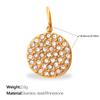 Exquisite Shining Diamond-Encrusted Gold Pendant, High-End Temperament, Light Luxury Earrings, Necklaces, Jewelry Accessories