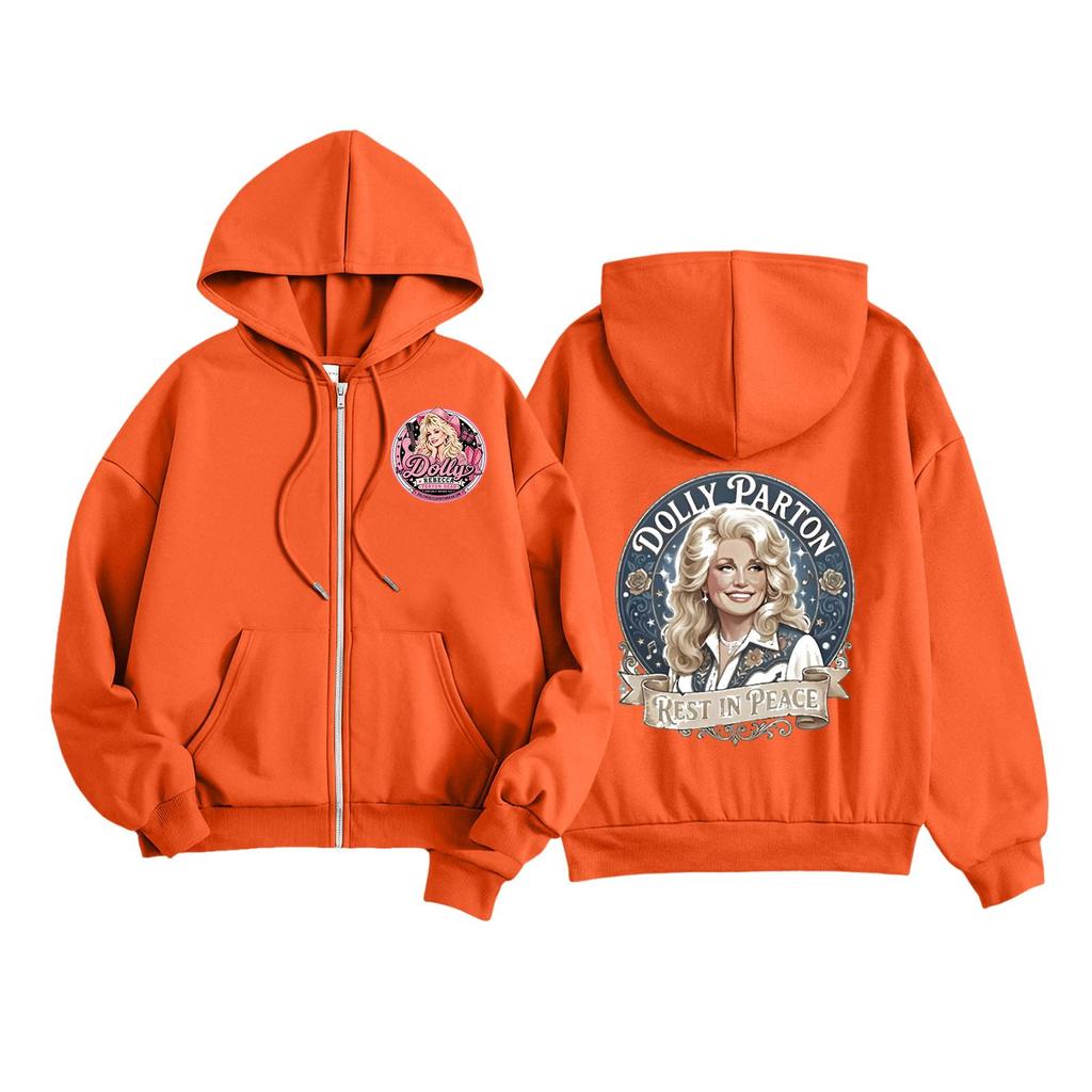 Kadın Rahat Harf Baskılı Kapüşonlu Uzun Kollu Sweatshirt Üst