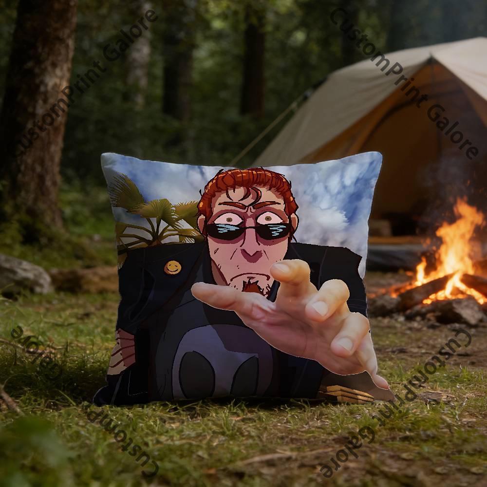 The PPostal DDude Pillow Cover Polyester Square Cushion Case  cm Decorative for Home Couch Bed Car Decor