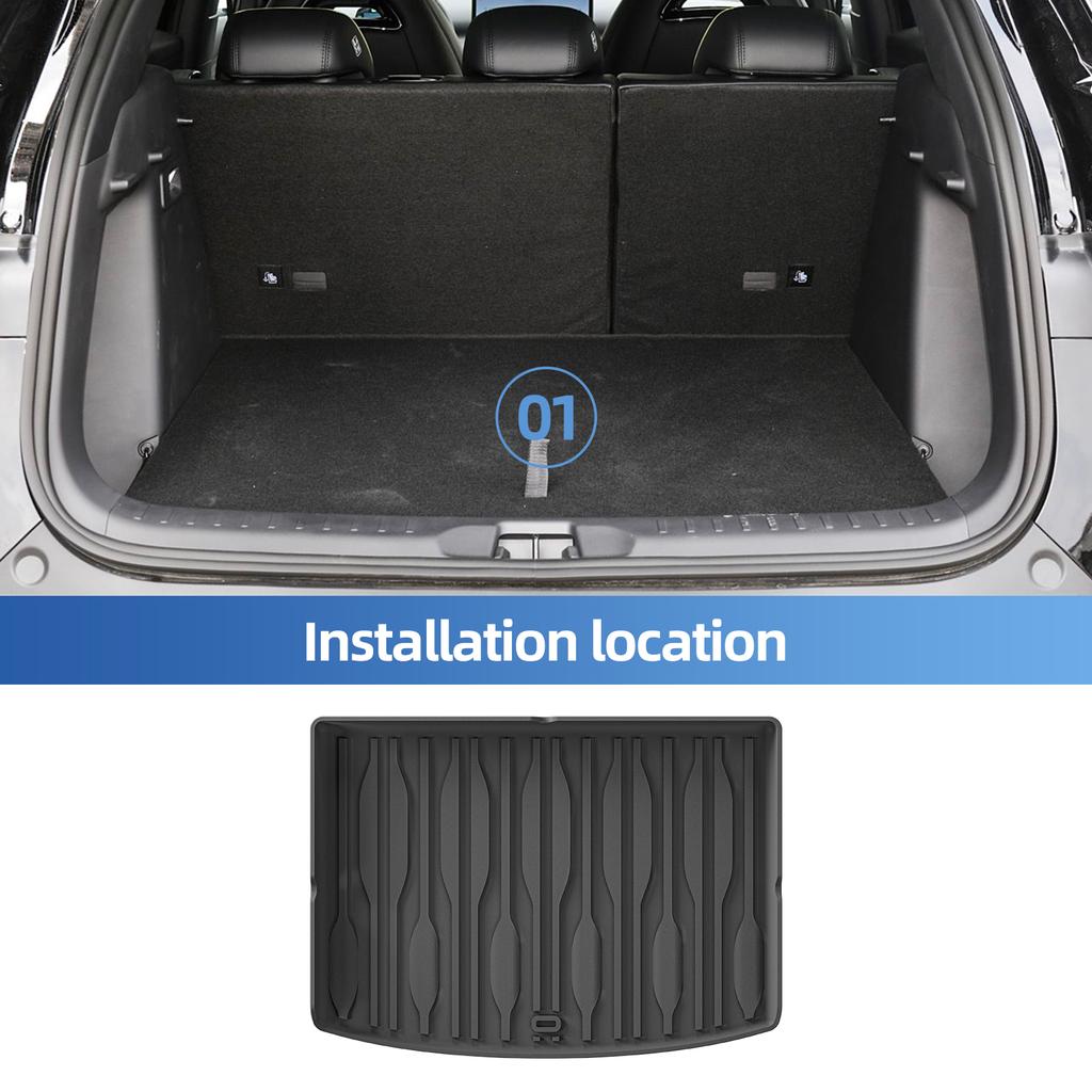 Smabee for BYD Atto 3 Atto3 YUAN PLUS 2022-2024 TPE Car All-weather Floor Mats Cargo Liner Trunk Pad Backrest Liner Accessories