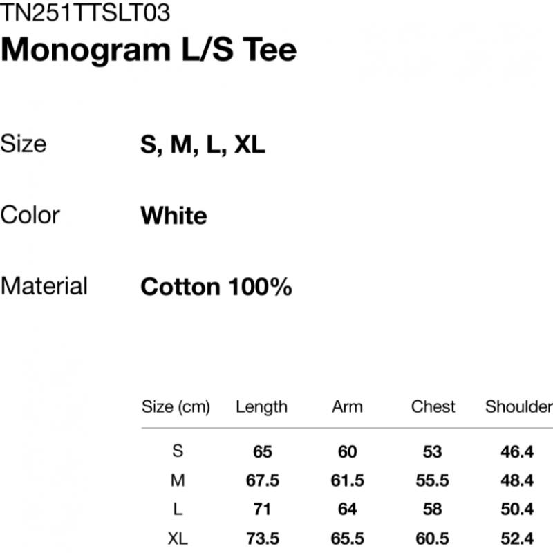 Thisisneverthat Monogramm L S T-Shirt Weiß