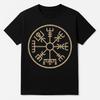 T-Shirt Vegvisir Bussola Runa Vichingo Segnavia MotivoSi apre in una nuova finestra o scheda