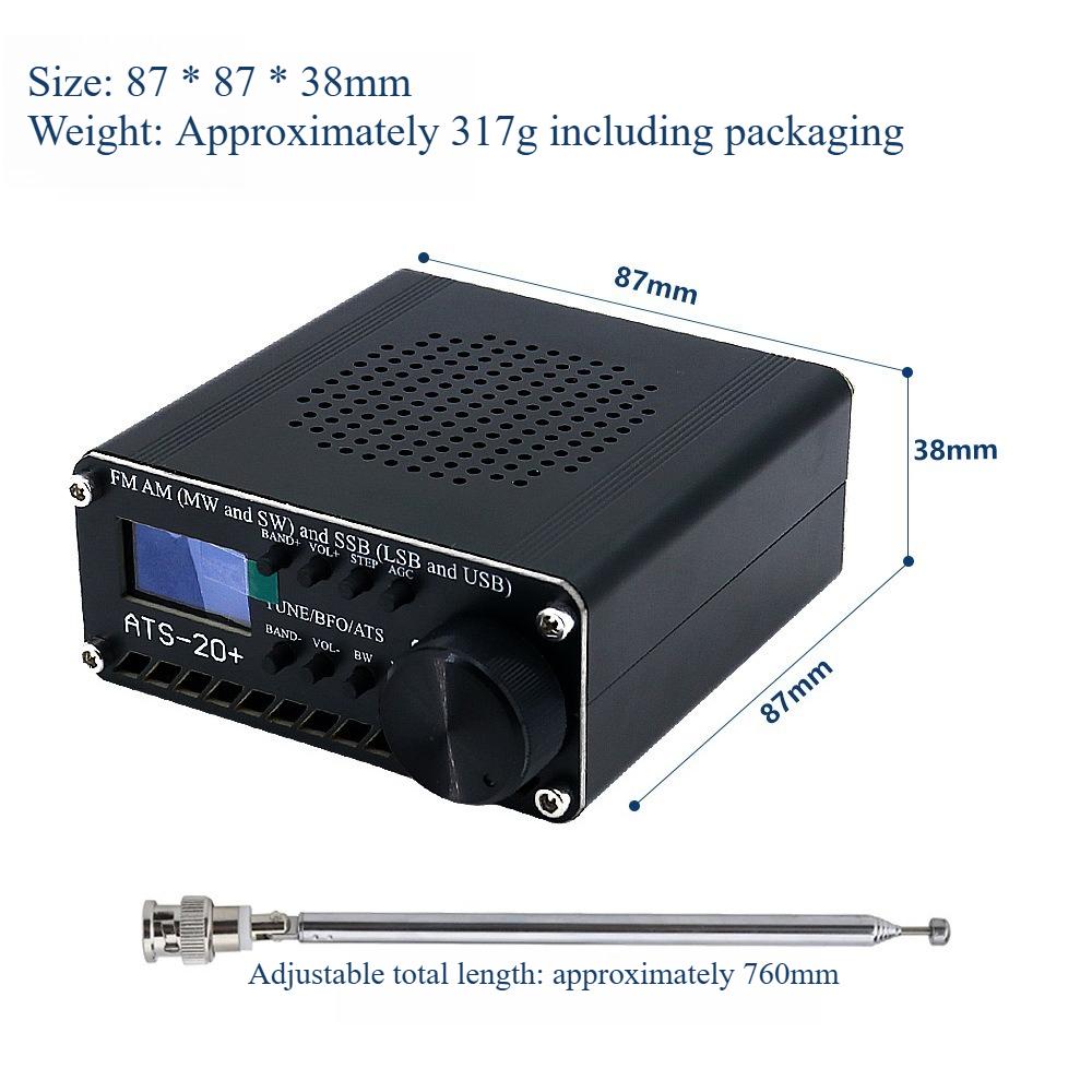 High-Sensitivity ATS-20+Si4732 Multi-Band Radio Receiver: Wide Coverage for AM/FM/SW/LW with Enhanced Signal Stability
