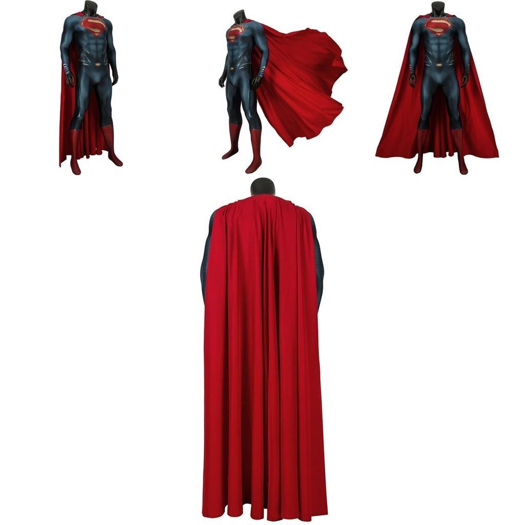 Quality Superman Man Of Steel Cosplay Costume For Unisex Adults And Kids**