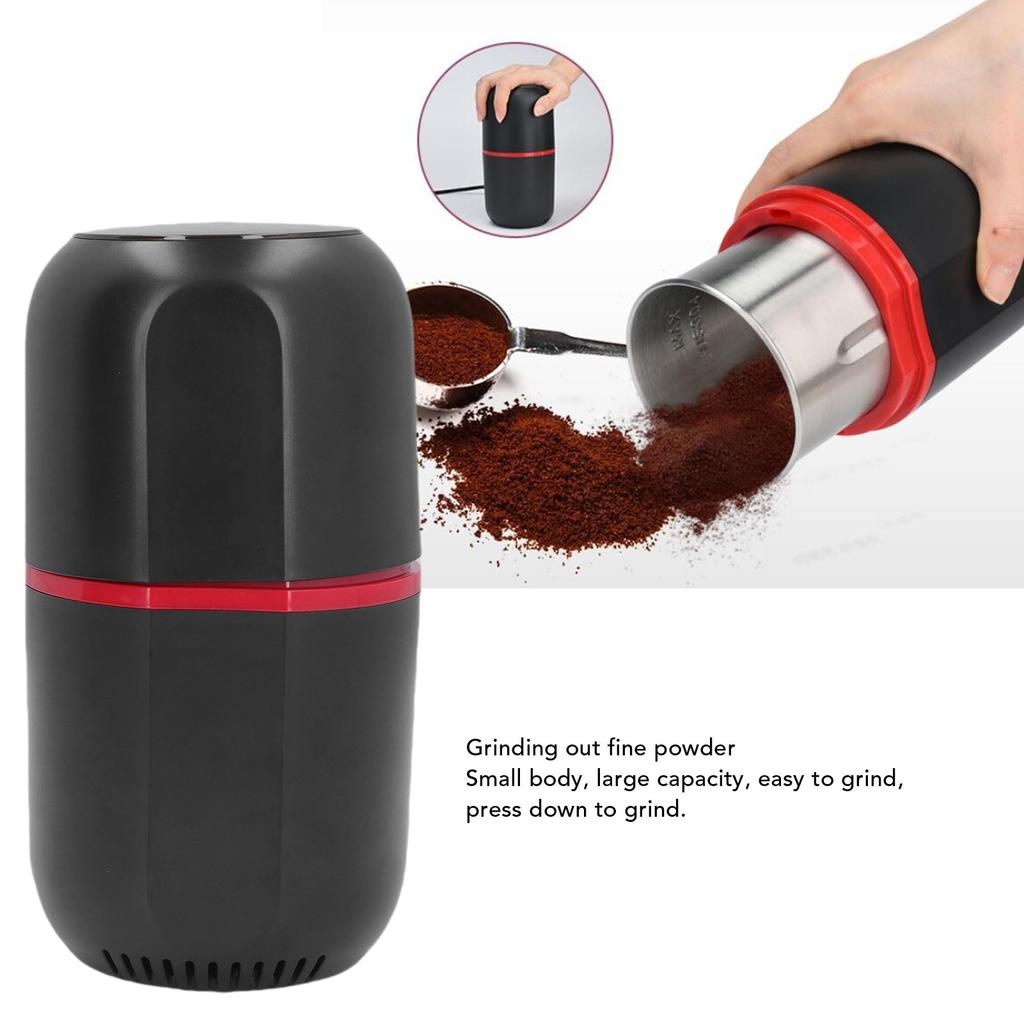 Coffee Grinder Stainless Steel Blades Powerful Motor 4.2oz Capacity Power Coffee Mill for Home Kitchen