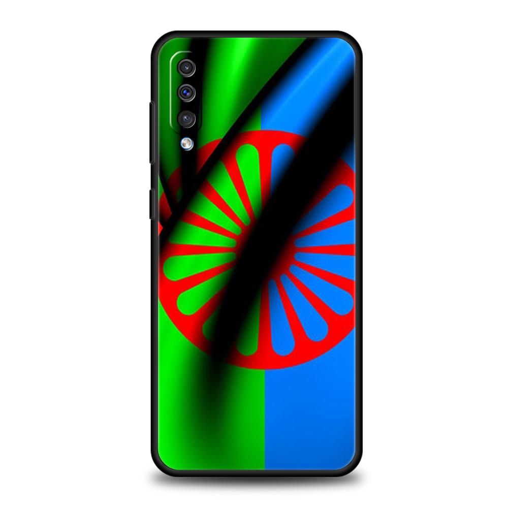 

Чехол-флаг цыганский Рома для Samsung Galaxy A55 A35 A15 A14 A25 A54 A51 A71 A72 A73 A32 A52 A52S A41 5G Силиконовый samsung a73 5G