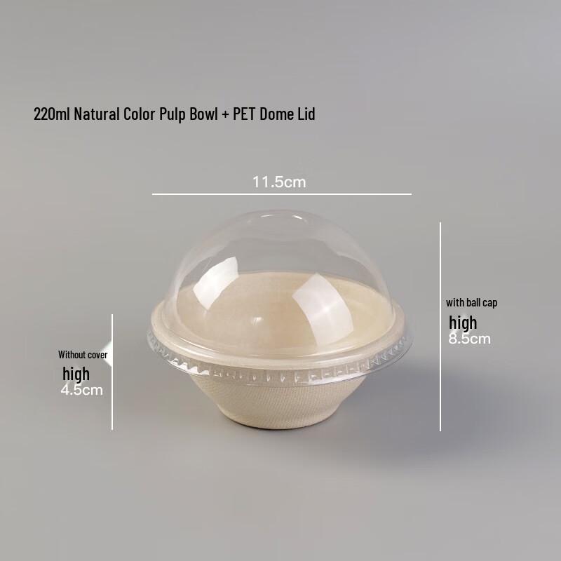 Disposable Paper Bowls with Lids