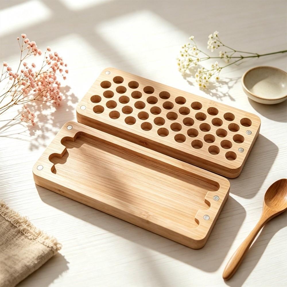 Wood Rectangle Palette Painting Box Empty Box Outdoor Sketching Palette  Watercolor Paint