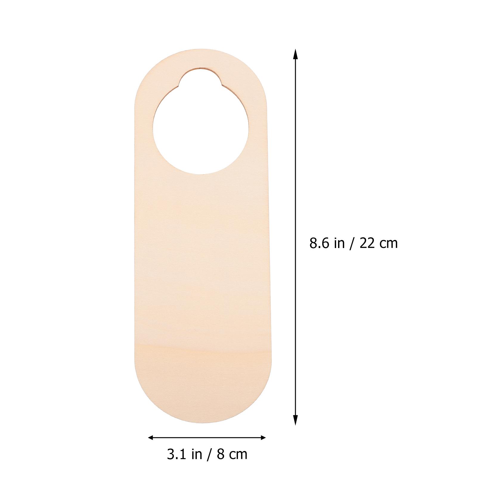 

10 шт. Деревянные незаконченные пустые дверные ручки-вешалки DIY подвесная дверная вывеска картина табличка для дома спальня отель