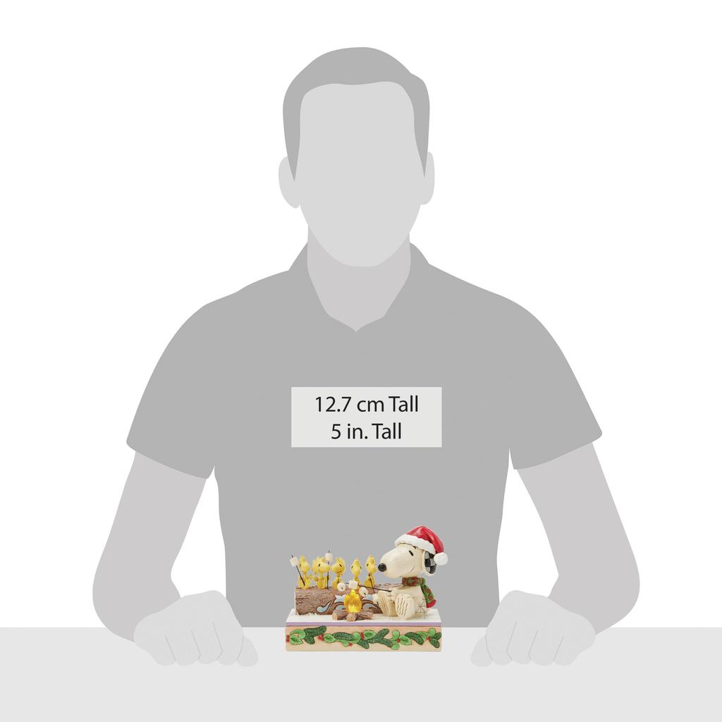 JIM SHORE Snoopy Woodstock Roasting 6017235 & <Christmas>