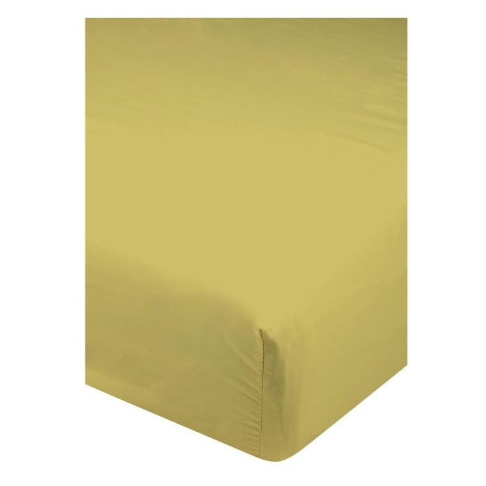 Drap housse 140 x 200 cm Cocon moutarde