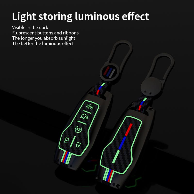 4 /5 Buttons Zinc Allo Car Key Case Cover For Ford Fusion Mondeo Mustang F-150 Explorer Edge 2015 2016 2017 2018 Car Accessories