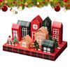 Christmas Countdown Calendar Box 8 Empty Christmas House Advent Calendars Box For Storing Candy, Snow Crisp, Nougat, Cookie