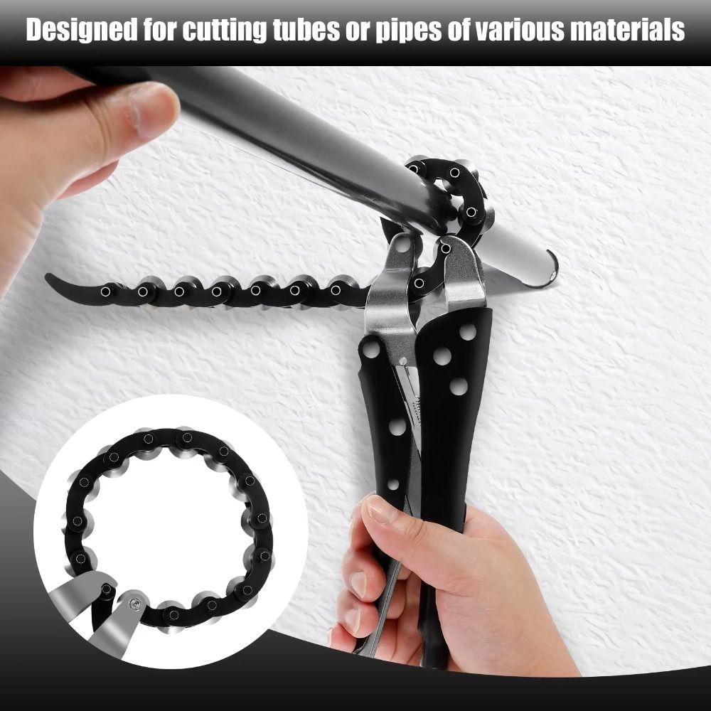 Rolling Chain Pipe Cutter Chain Lock-Grip Tailpipe Cutter Exhaust Pipe Cutter  Three-Way Catalytic