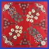 90*90cm Spring & Summer Elegant Court Rose Flower Square Silk Scarf Foulard Hijabs For Ladies