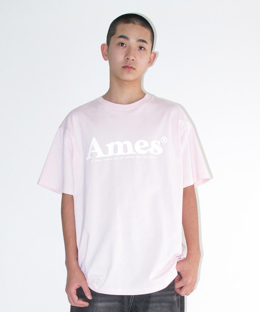 AMES-WORLDWIDE Basic Logo Tee Pink