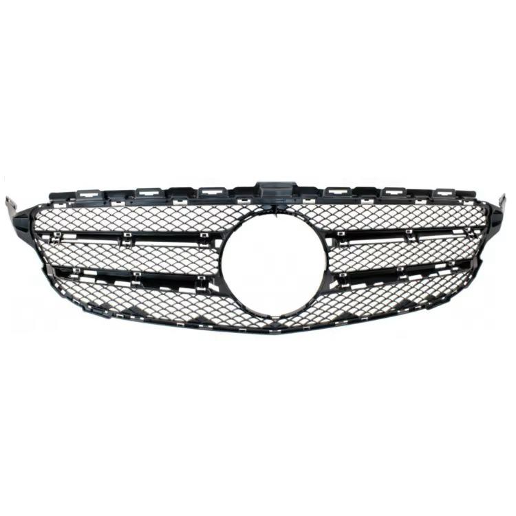 Mercedes GT R AMG Style Black Silver Front Grille