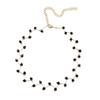 Korean Version Of The Simple Wild Black Crystal Short Clavicle Chain Female Jewelry Beaded Necklaces & Pendants