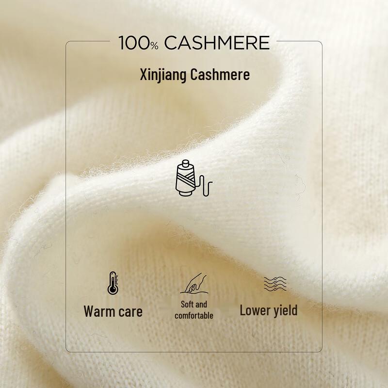 Kemeng Boka Women's 2025 Autumn/Winter Round Neck Cashmere Sweater