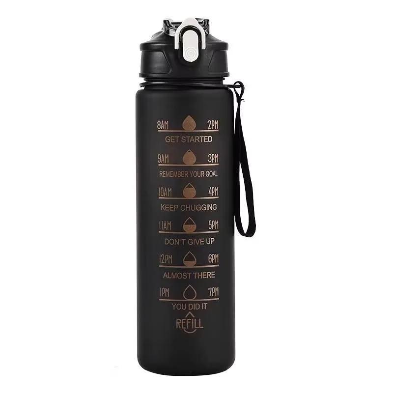 800ml Gradient Color Plastic Sports Water Bottle Leakproof Portable Water Cup for Gym Travel Outdoor Drinking Bottle