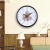 45CM Retro Gear Wall Clock Mechanical Living Room Bedroom Light Luxury Simple Creative Clock Silent Clock Round