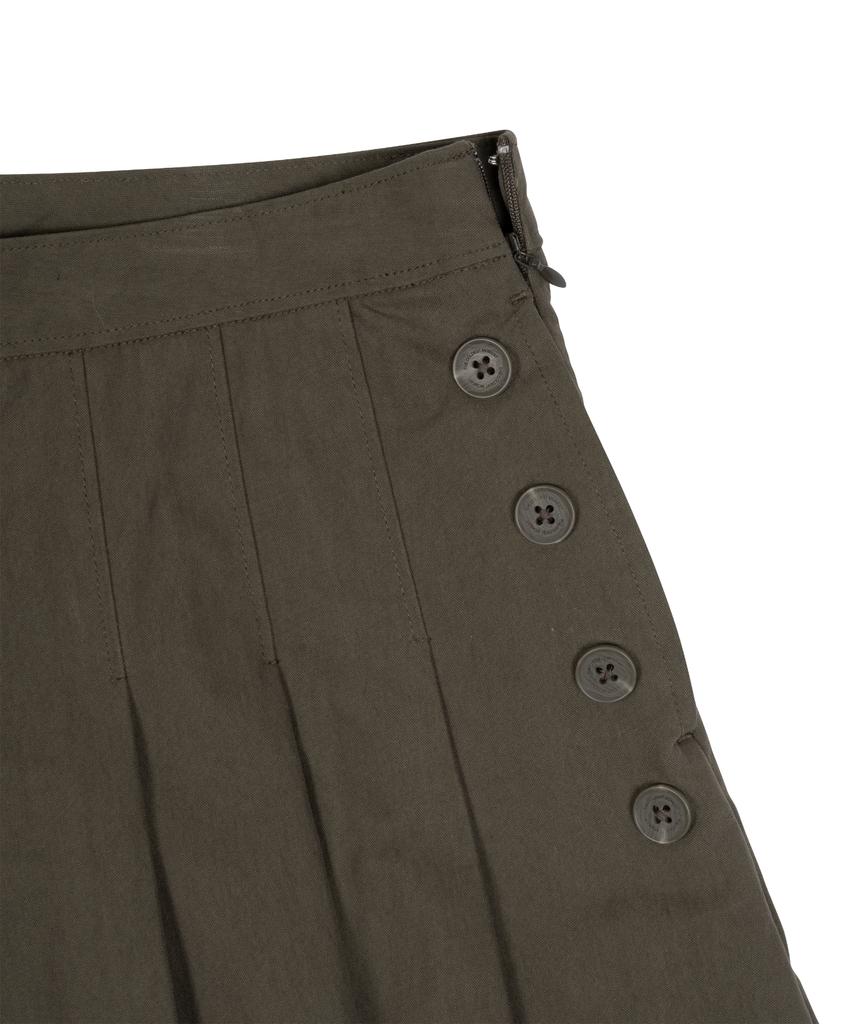 THE COLDEST MOMENT Tcm Skirt Layered Pants (Brown)