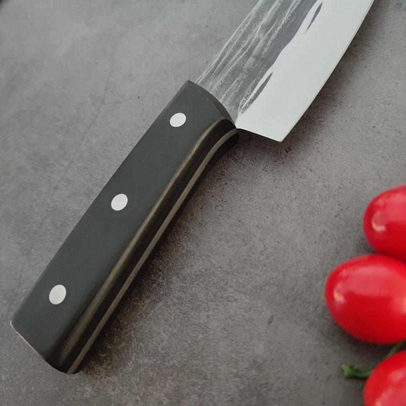 Handmade Chef Knife Meat Cleaver Stainless Steel Traditional Wood Handle Chinese Slaughter Knives