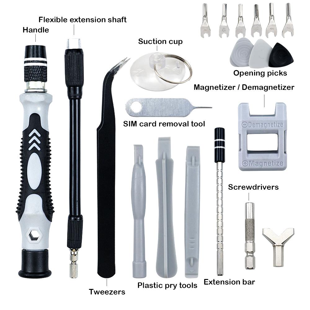 135 In 1 S2 Precision Screwdriver Set Electronics Magnetic Repair Tool Kit Micro for Computer, PC, Laptop, Phone, Mac