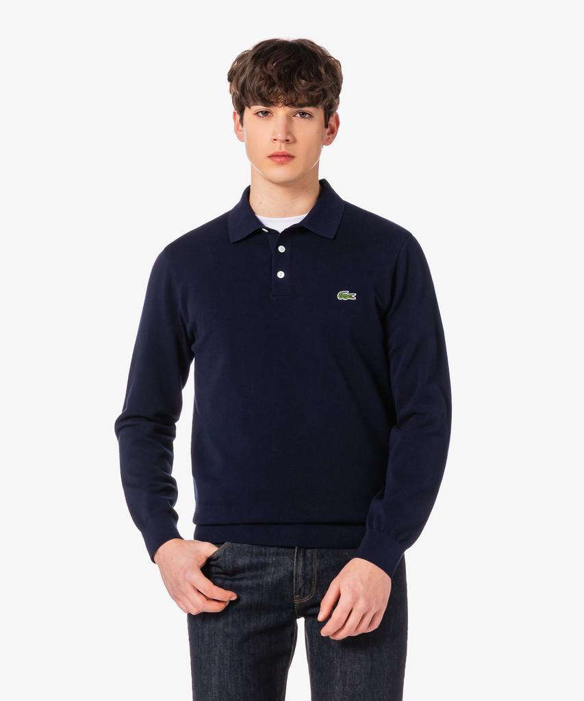 LACOSTE Men'S Pique Long Sleeve Polo Sweater Ah306E-56G 166