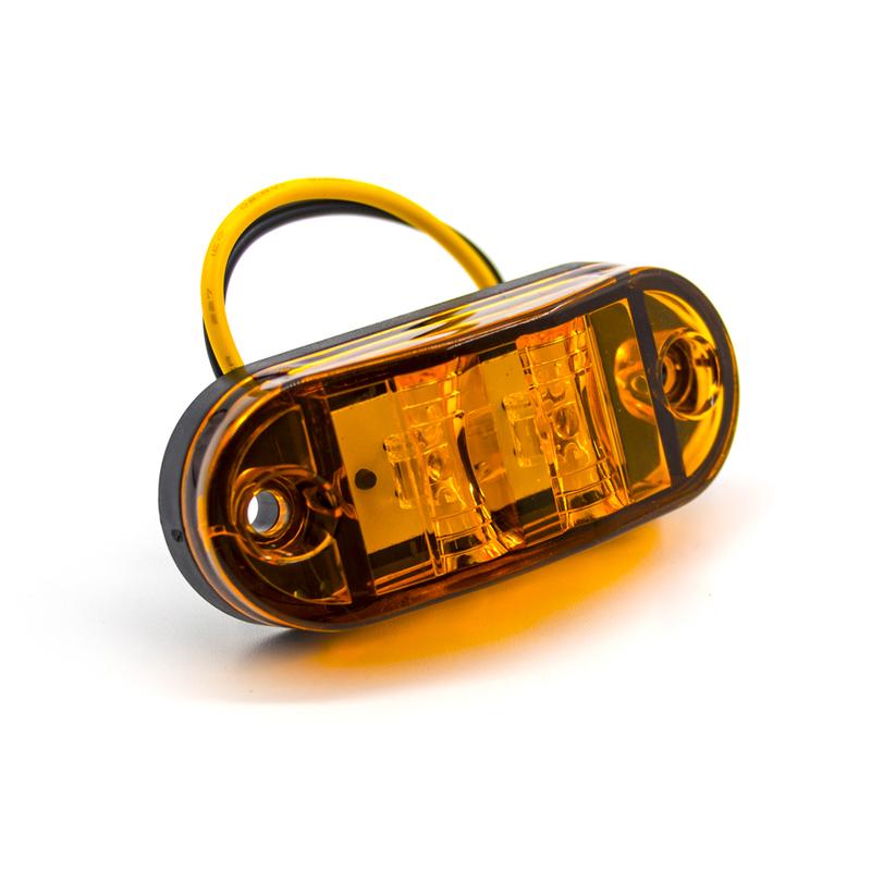 6x/8x/10x 12V 24V LED Side Marker Lights Warning Light Auto Car External Lights Trailer Truck Yellow White Red Clearance Lights