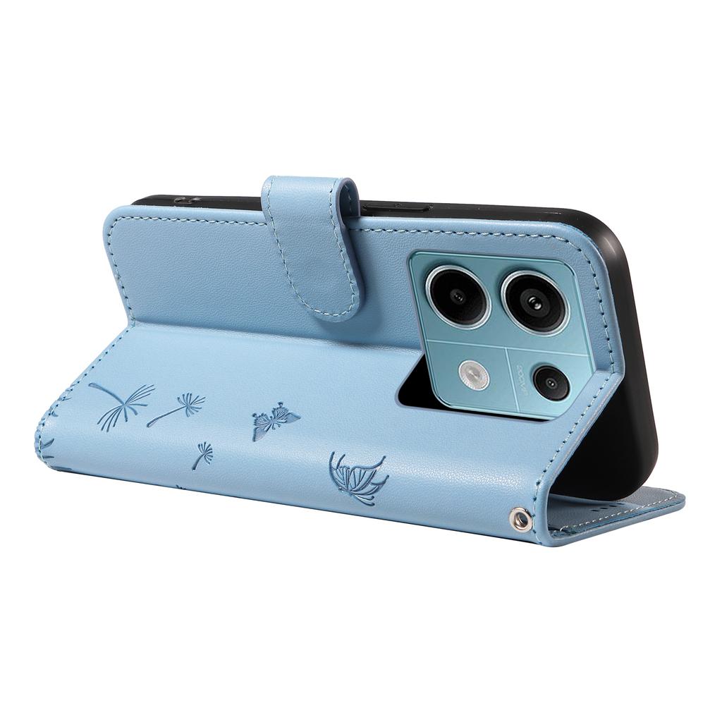 For Xiaomi Poco X6 5G/Redmi Note 13 Pro 5G Leather Case Wallet Phone Cover Dandelion Imprint