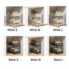 Iron 2 Tier Storage Basket Stable Frame Sliding Cabinet Basket Cabinet Organizer  for Kitchen