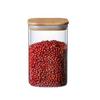 Borosilicate Glass Storage Jar with Bamboo Lid for Tea, Grains, Candy