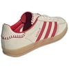 Adidas Originals Gazelle Abrasion Resistant Low top Skateboard Shoes Women's Beige Red JS1402