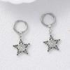 Stainless Steel Five-Pointed Star Earrings