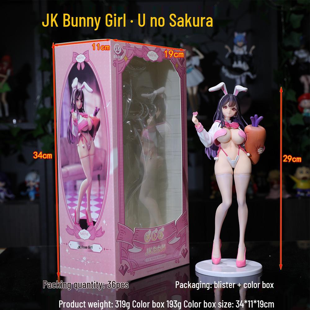 Beautiful Girl JK Bunny Figure: Ueno Sakura & Sakurajima Mai Anime Model