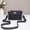 Women's bag Fashion embroidered small square bag Portable change bag One shoulder oblique span clutch bag Mini mobile phone bag