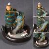 1PC Gifts Sandalwood Stove Aromatherapy Furnace Ceramic Ornament Koi Fish Backflow Incense Stove