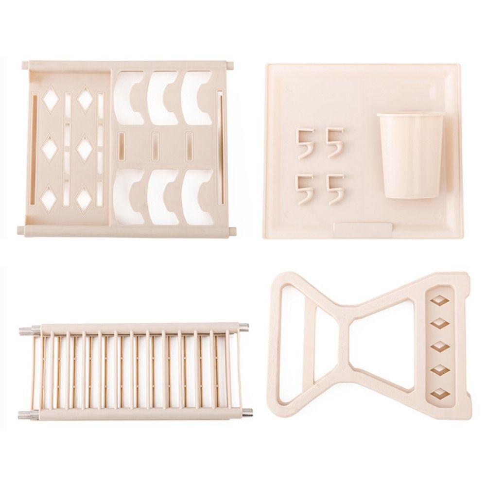 Household Countertop Storage Rack Double-layer Dish Drying Rack Drain Bowl Rack for Storing