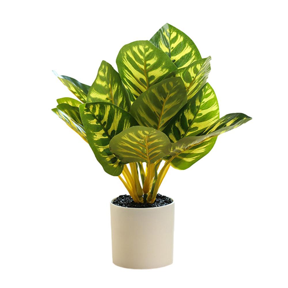 Artificial Plant Artificial Flower Exquisite Artificial Green Plant In a Stylish Potted Design Perfect for Home Décor