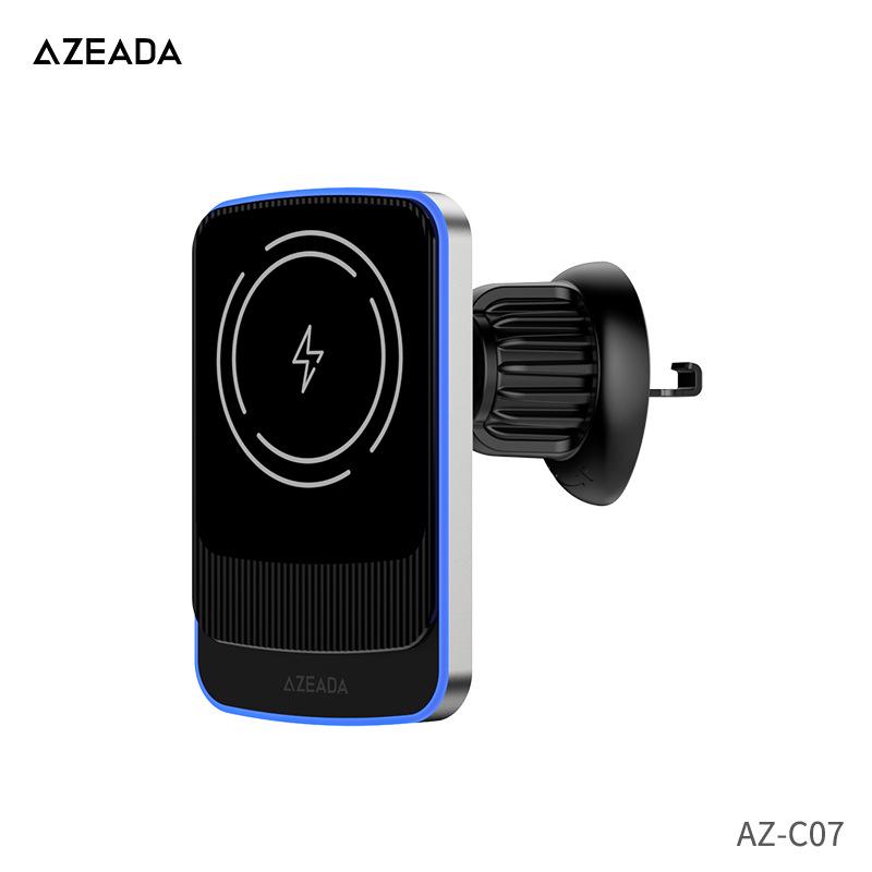 Azeada 15W Magnetic Wireless Car Phone Holder - Universal for Horizontal & Vertical Surfaces