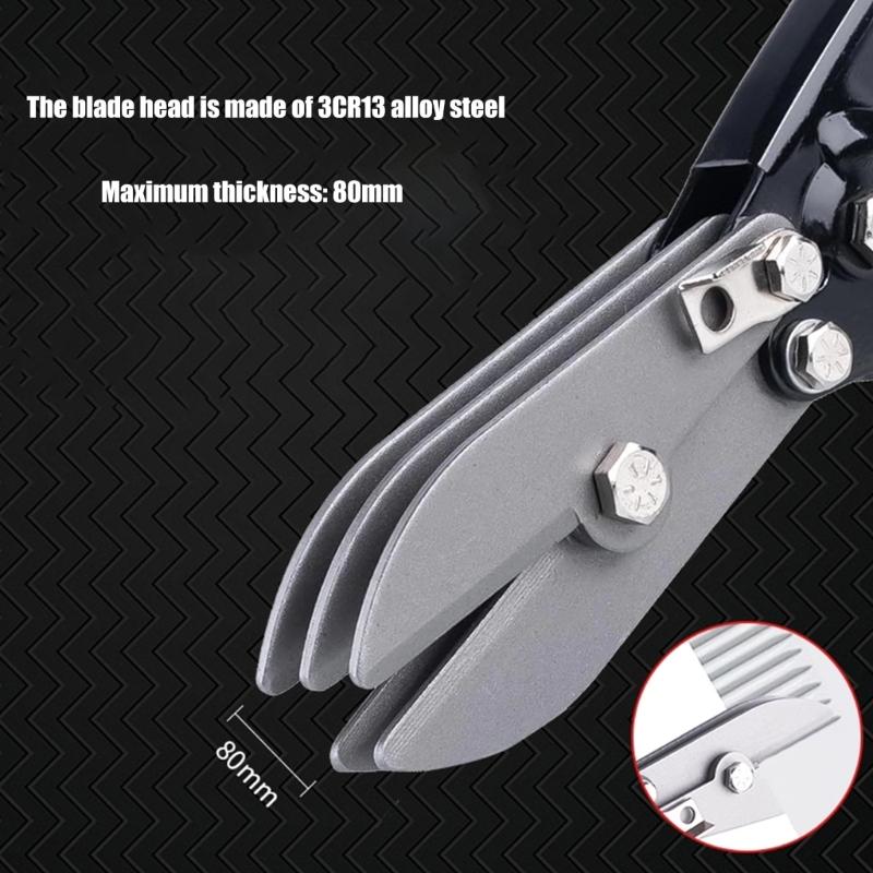 5 Blade Metal Sheet Crimping Tool Steel Ergonomic Nonslip Handle For Gutter Pipe Systems Secure Lock Design