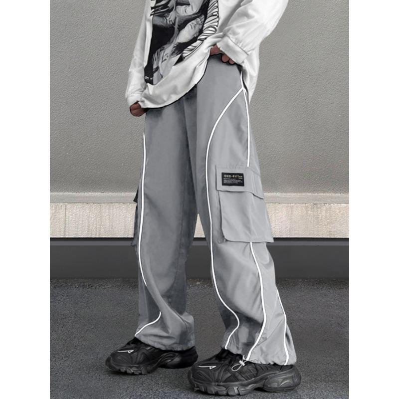

Overalls Men s Summer New Trendy Brand Fashion Loose Casual Pants Leggings XXL світло-сірого кольору