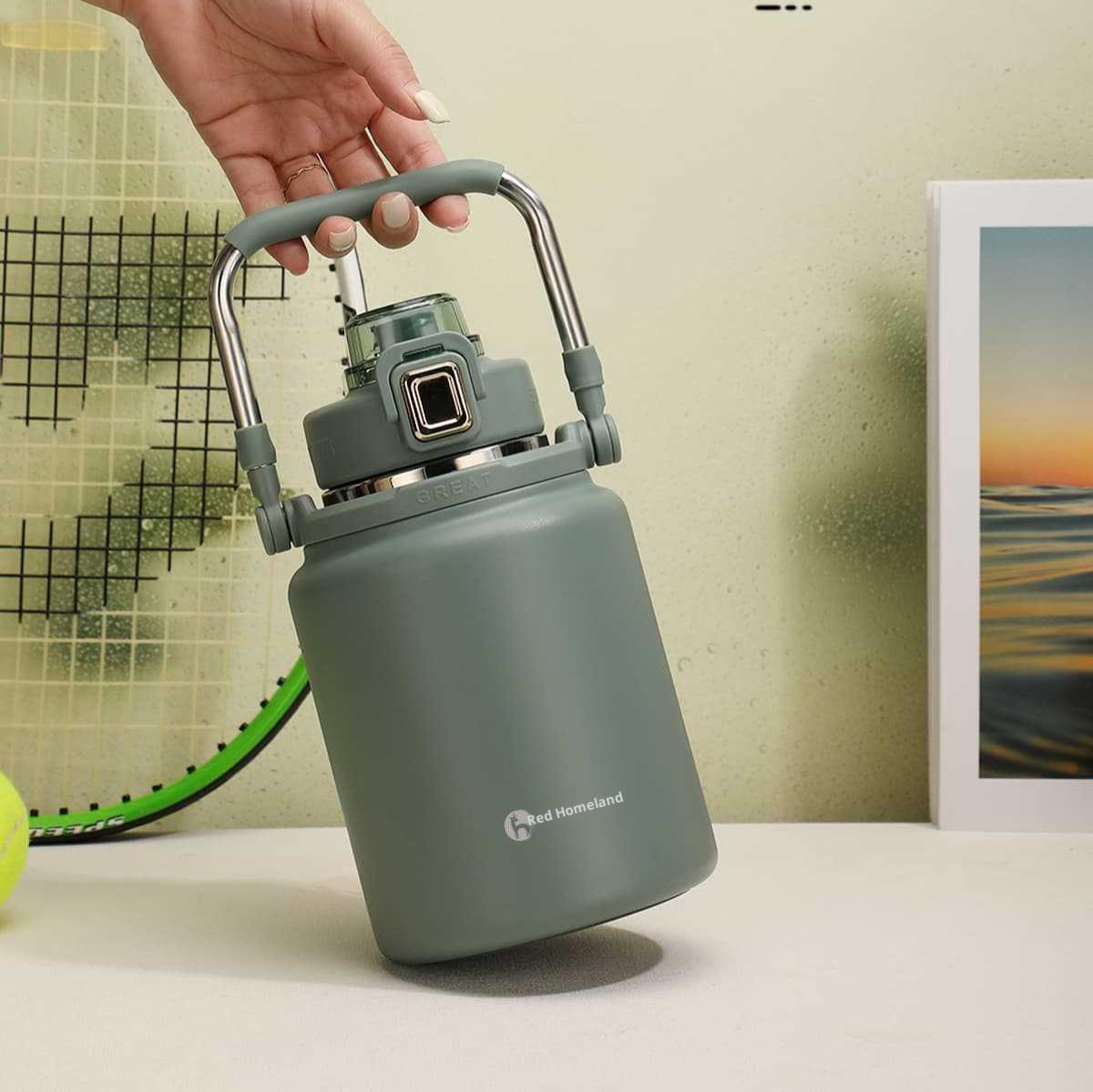 304 Stainless Steel Insulated Cup Solid-color Large-capacity Ton-ton Bucket Portable Hand-held Mountaineering Sports Water Cup
