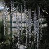 12pcs Christmas Clear Simulation Ice Xmas Tree Hanging Ornament Fake Icicle Winter Party New Year Navidad Supplies Home Decor